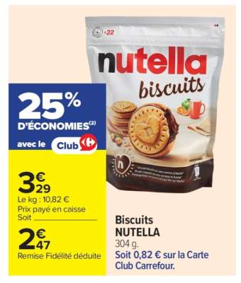 Biscuits Nutella