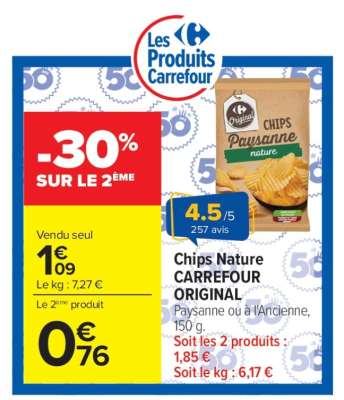 Chips Nature CARREFOUR ORIGINAL
