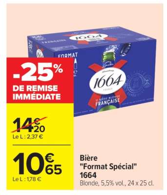 Bière «Format Spécial» 1664