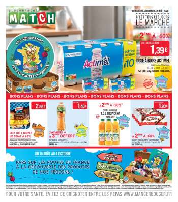 Catalogue Supermarché Match - 18/08/2026 - 30/08/2026.