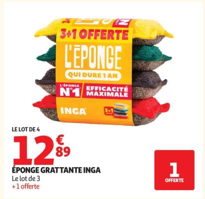 ÉPONGE GRATTANTE INGA