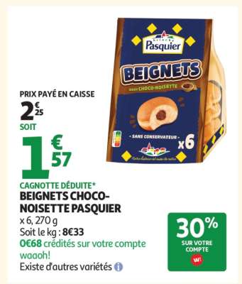 BEIGNETS CHOCO-NOISETTE PASQUIER