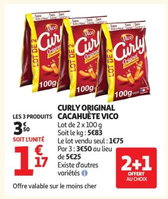 Curly Original Cacahuète Vico