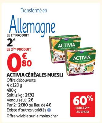 Activia Céréales Muesli