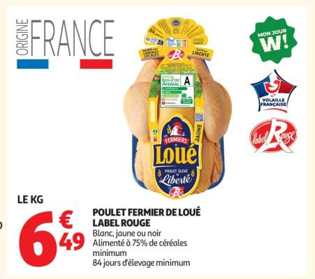 Poulet Fermier De Loué Label Rouge