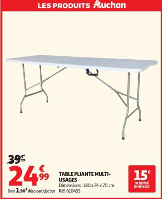 Table Pliante Multi Usages