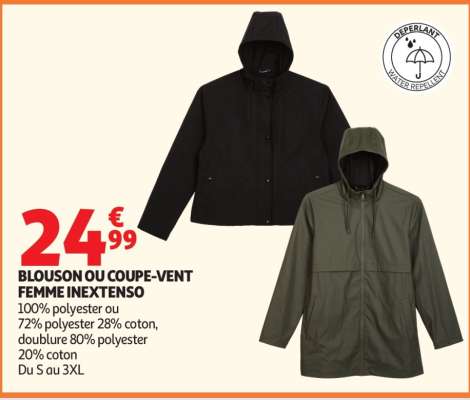 BLOUSON OU COUPE-VENT FEMME INEXTENSO