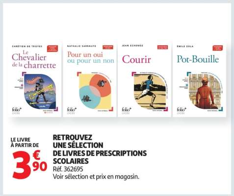 Sélection de livres de prescriptions scolaires