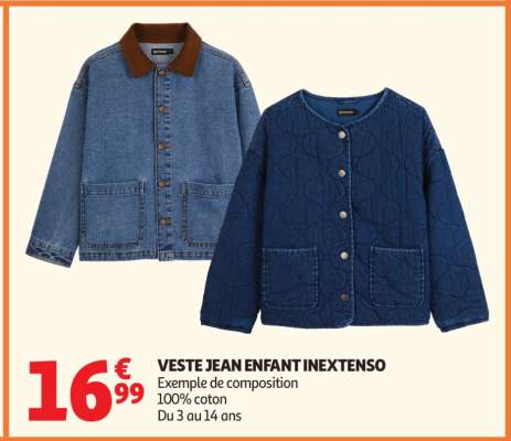 VESTE JEAN ENFANT INEXTENSO