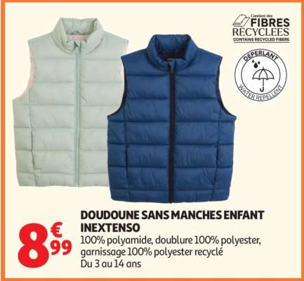 DOUDOUNE SANS MANCHES ENFANT INEXTENSO