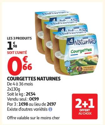 COURGETTES NATURNES