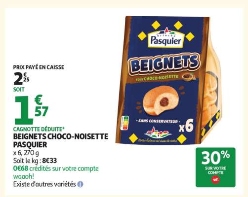 BEIGNETS CHOCO-NOISETTE PASQUIER