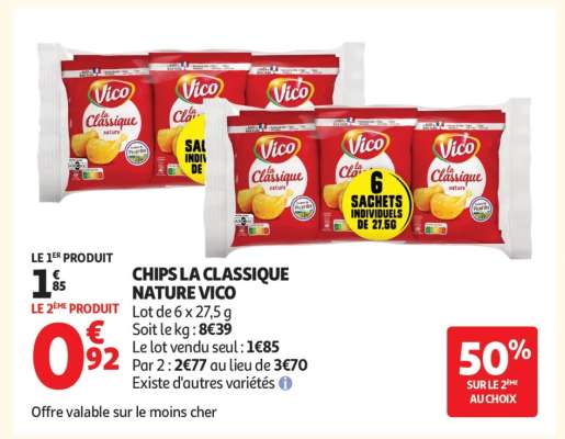 CHIPS LA CLASSIQUE NATURE VICO