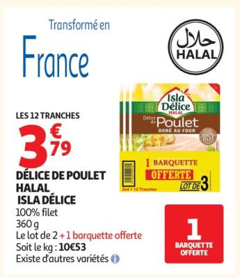 DÉLICE DE POULET HALAL “ISLA DÉLICE”