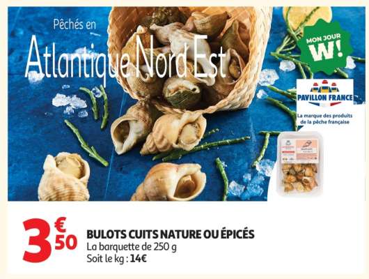 BULOTS CUITS NATURE OU ÉPICÉS