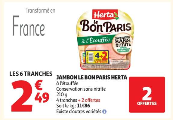 Jambon Le Bon Paris Herta