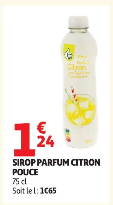 SIROP PARFUM CITRON POUCE