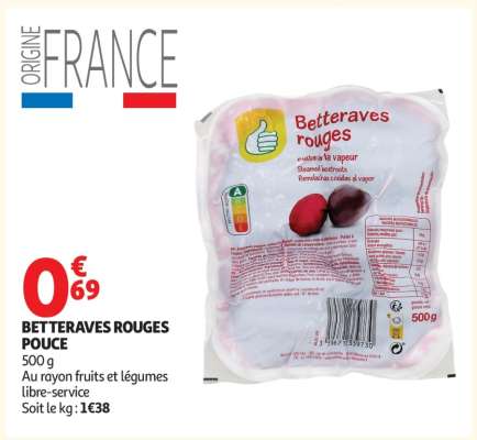 BETTERAVES ROUGES POUCE