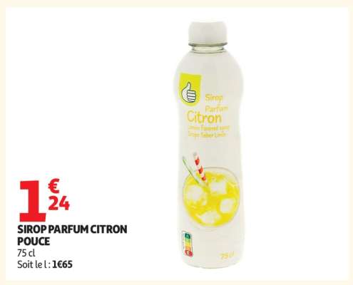 SIROP PARFUM CITRON POUCE