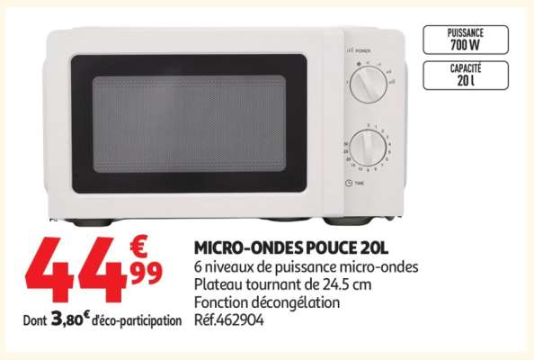 MICRO-ONDES POUCE 20L