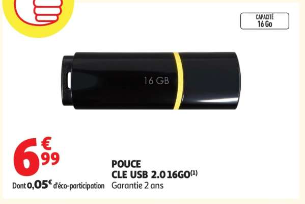 POUCE CLE USB 2.0 16GO