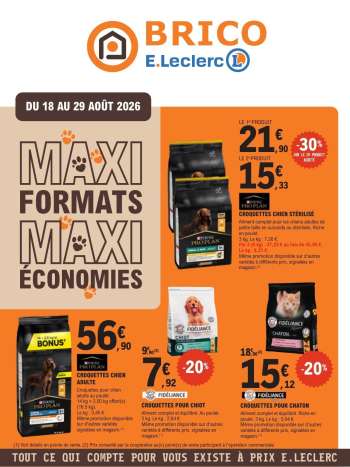 Catalogue E.Leclerc - 18/08/2026 - 29/08/2026.