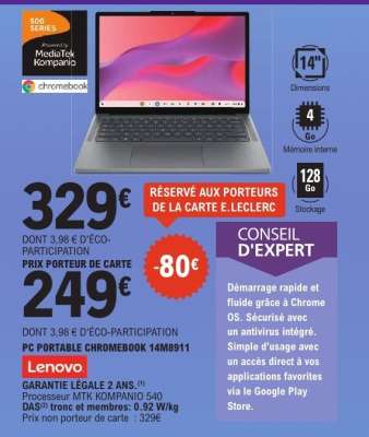 PC PORTABLE CHROMEBOOK 14M8911