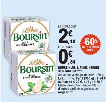 Boursin Ail & Fines Herbes 39% Mat.Gr.