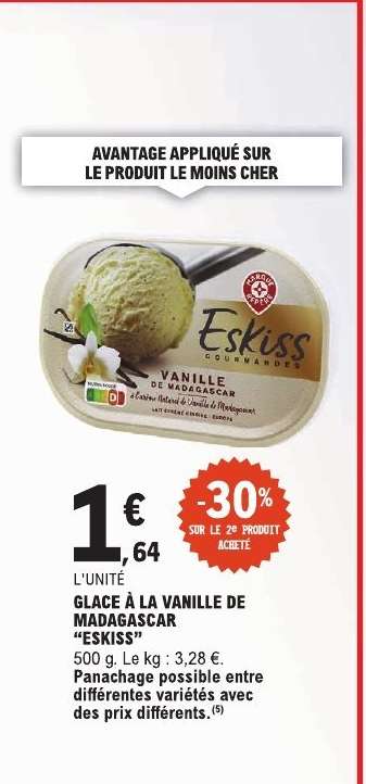 GLACE À LA VANILLE DE MADAGASCAR “ESKISS”