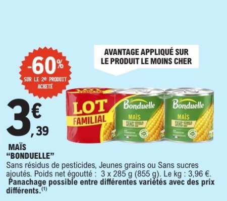 Maïs 'Bonduelle'