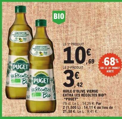 Huile d'Olive Vierge Extra Les Récoltes Bio 'Puget'