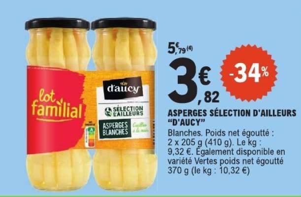 ASPERGES SÉLECTION D'AILLEURS “D’AUCY”