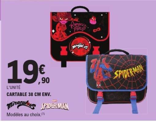 CARTABLE 38 CM ENV.