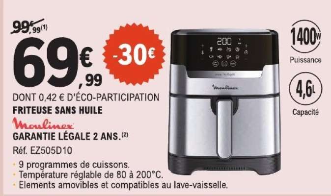 Friteuse sans huile