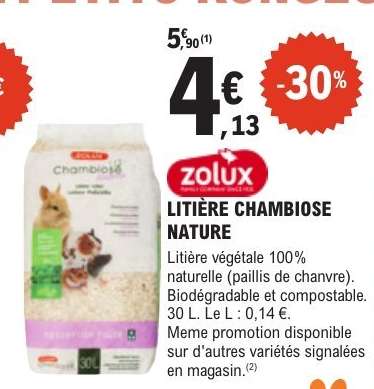 LITIÈRE CHAMBIOSE NATURE