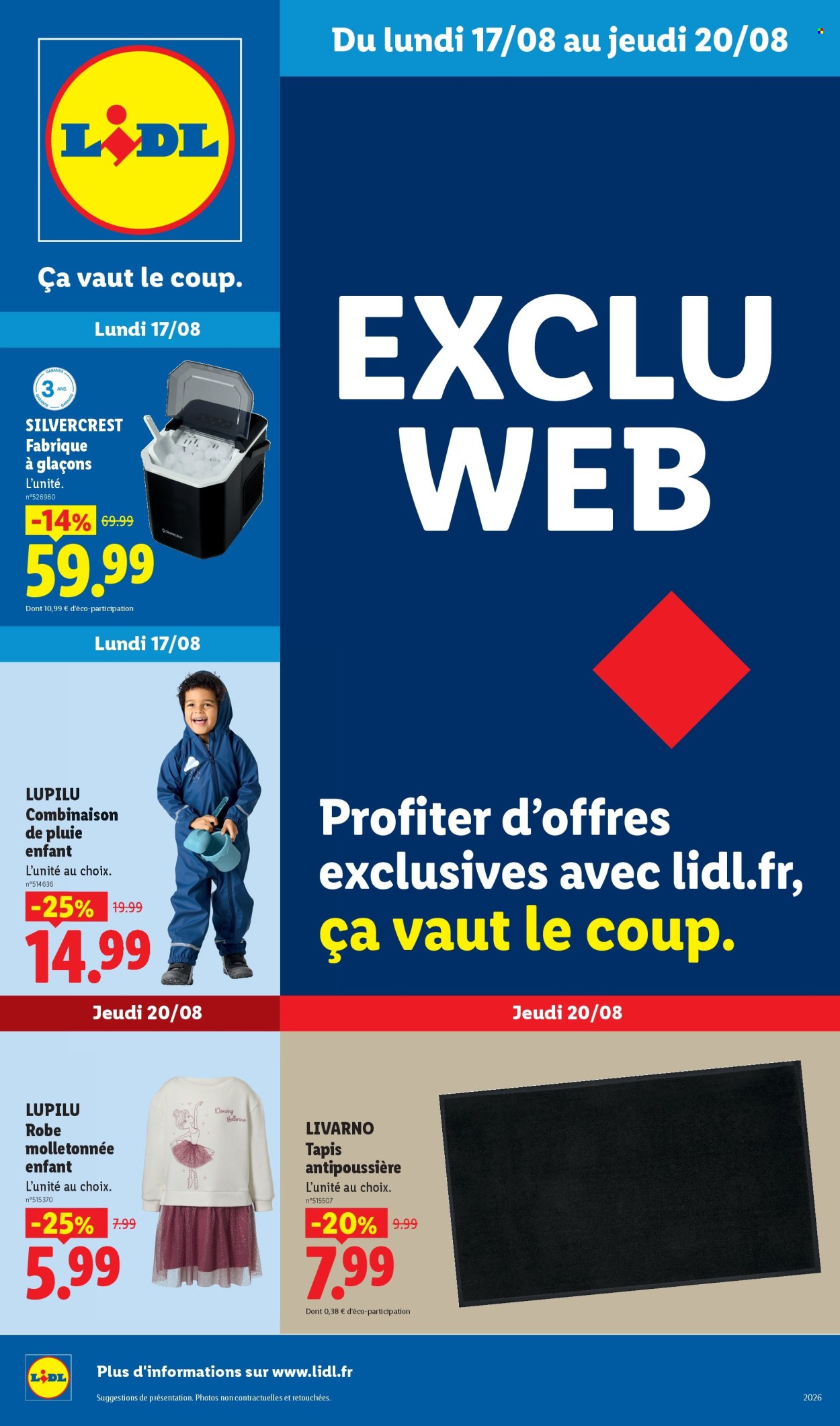Catalogue Lidl - 17/08/2026 - 20/08/2026. Page 1