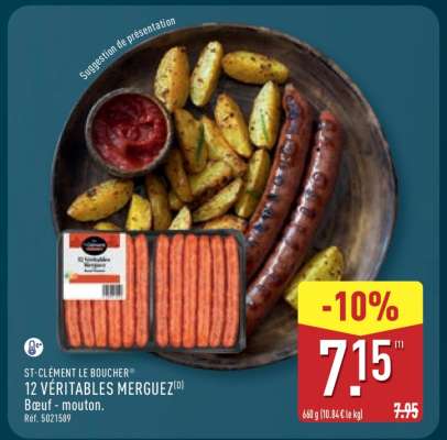 ST-CLÉMENT LE BOUCHER 12 VÉRITABLES MERGUEZ
