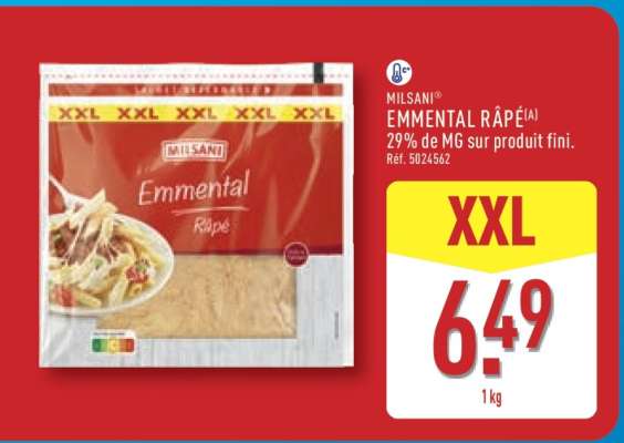 MILSANI Emmental Râpé