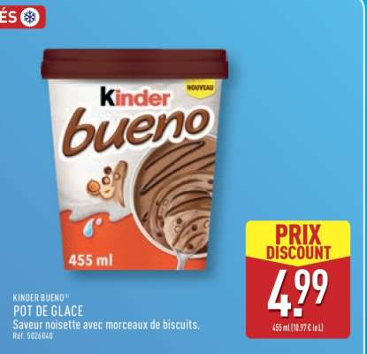 KINDER BUENO POT DE GLACE