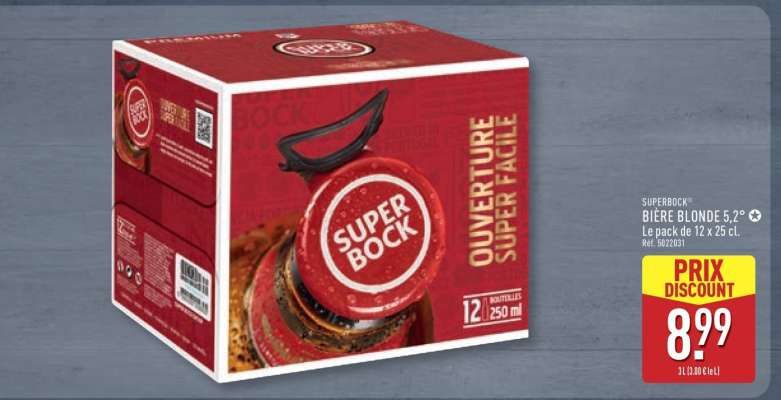 SUPER BOCK BIÈRE BLONDE 5,2°