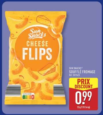 SUN SNACKS® SOUFFLÉ FROMAGE
