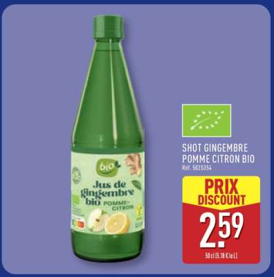 SHOT GINGEMBRE POMME CITRON BIO