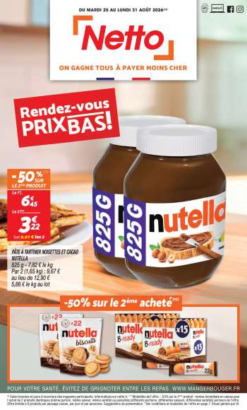 Catalogue Netto - 25/08/2026 - 31/08/2026.