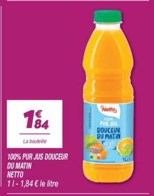 100% PUR JUS DOUCEUR DU MATIN