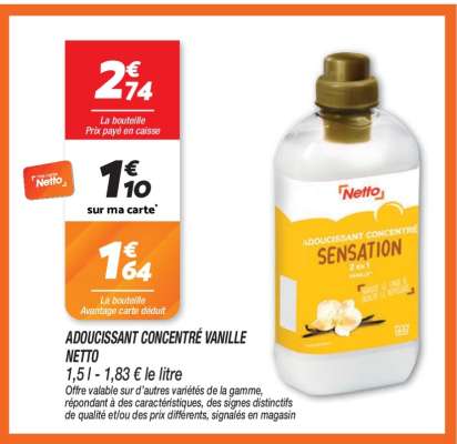 ADOUCISSANT CONCENTRÉ VANILLE NETTO