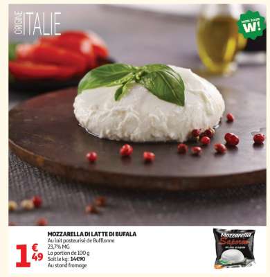 MOZZARELLA DI LATTE DI BUFALA