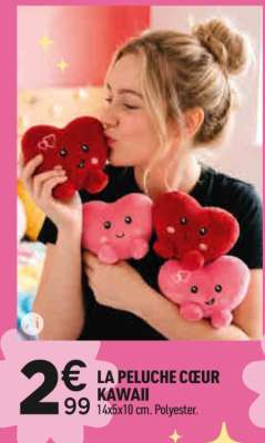 LA PELUCHE CŒUR KAWAII