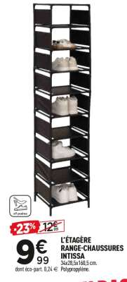 L'ÉTAGÈRE RANGE-CHAUSSURES INTISSA