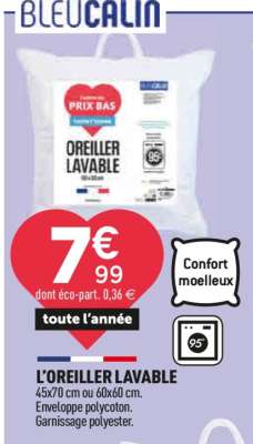 L'OREILLER LAVABLE