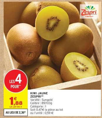 KIWI JAUNE ZESPRI